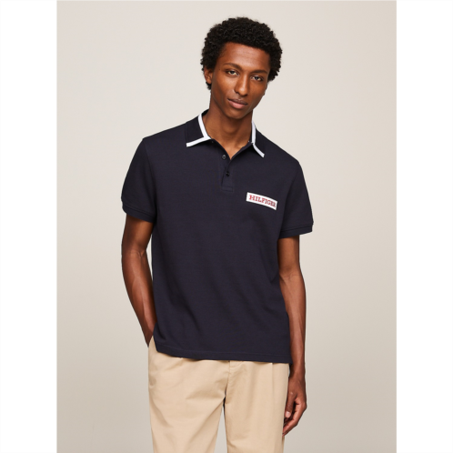 TOMMY HILFIGER Regular Fit Monotype Logo Patch Polo